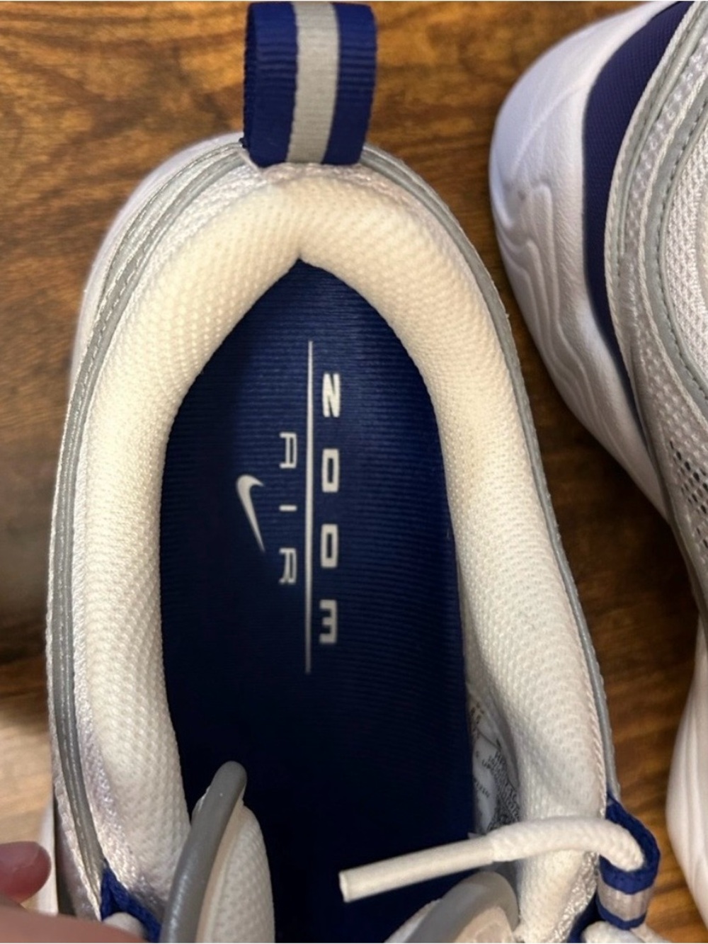 Nike Air Zoom Spiridon SP HF9117-100 white/metallic Shoes Men’s 8.5 Women’s 10 - Picture 8 of 9